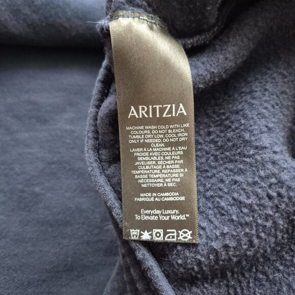 Aritzia Sweatpant Boyfriend Fit Sweatfleece Cozy Fleece Crop *Hemmed* XL - Picture 6 of 11